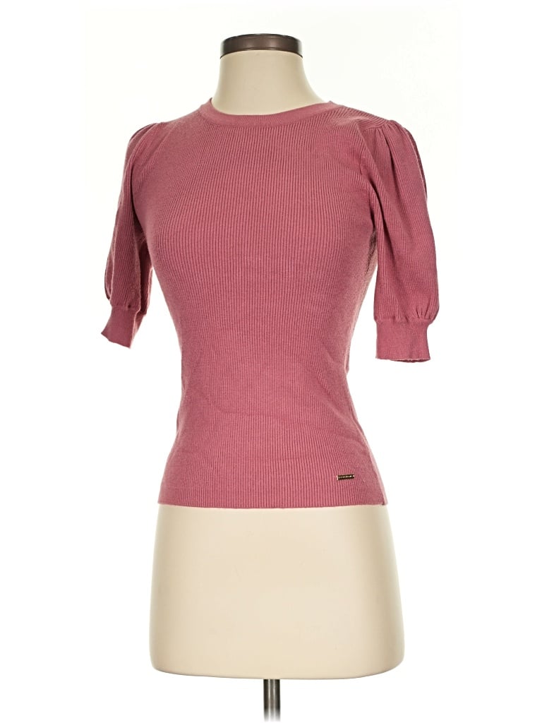 Pre-owned Tahari Cardigan Sweater In Pink