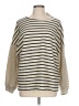 Hayden Stripes Ivory Pullover Sweater Size L - photo 1
