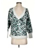 Ann Taylor LOFT Animal Print Silver Cardigan Size S - photo 1