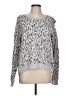 Rails Animal Print Silver Pullover Sweater Size L - photo 1