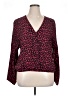 ABound 100% Rayon Red Long Sleeve Blouse Size XL - photo 1