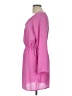 Bluetique 100% Polyester Solid Pink Casual Dress Size L - photo 5