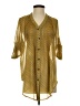 Esley 100% Polyester Gold Yellow 3/4 Sleeve Blouse Size S - photo 1