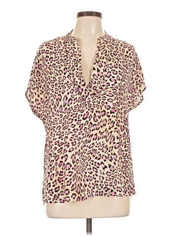 Marled Essentials Short Sleeve Blouse (view 1)