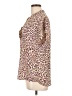 Marled Essentials Animal Print Pink Short Sleeve Blouse Size L - photo 5