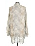Assorted Brands 100% Polyester Metallic Silver 3/4 Sleeve Blouse Size L (estimated) - photo 2