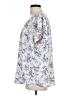Nine West Blue White Short Sleeve Blouse Size L (estimated) - photo 5