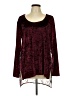 Adore 100% Polyester Burgundy Long Sleeve Blouse Size L - photo 1