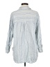 Zara Stripes Blue Long Sleeve Button-Down Shirt Size M - photo 2