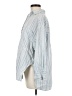 Zara Stripes Blue Long Sleeve Button-Down Shirt Size M - photo 5