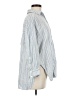 Zara Stripes Blue Long Sleeve Button-Down Shirt Size M - photo 4