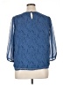 Evri 100% Polyester Blue 3/4 Sleeve Blouse Size 0X - photo 2