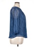 Evri 100% Polyester Blue 3/4 Sleeve Blouse Size 0X - photo 4