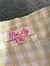 Pink Lily Checkered-gingham Ivory Long Sleeve Button-Down Shirt Size M - photo 7