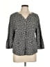 Croft & Barrow Gray 3/4 Sleeve Blouse Size L - photo 1