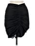 Assorted Brands 100% Polyester Solid Black Casual Skirt Size M - photo 2
