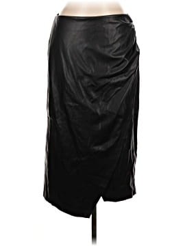 DKNY Faux Leather Skirt (view 1)