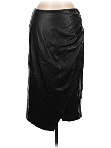 DKNY Faux Leather Skirt (view 1)