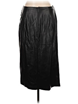 DKNY Faux Leather Skirt (view 2)