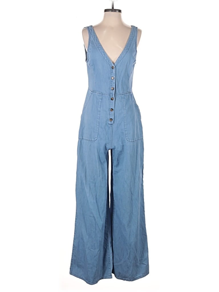 Pre-owned Bcbgmaxazria Jumpsuit In Blue
