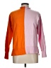 Unbranded Color Block Orange Pink Turtleneck Sweater Size L - photo 1