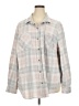 BeachLunchLounge Plaid Gray Fleece Size 3X - photo 1