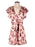 ML Monique Lhuillier 100% Polyester Floral Pink Romper Size 4 - photo 1