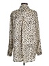 She + Sky 100% Polyester Animal Print Tan Long Sleeve Blouse Size M - photo 2