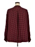 Maurices 100% Polyester Houndstooth Red Long Sleeve Blouse Size 3X - photo 2