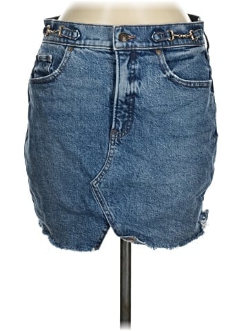 Express Denim Skirt (view 1)