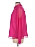 Ann Taylor 100% Polyester Solid Pink Long Sleeve Blouse Size L - photo 5