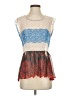 Collective Concepts Blue Sleeveless Blouse Size S - photo 1