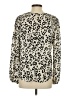 Peyton Jensen Animal Print Ivory Long Sleeve T-Shirt Size S - photo 2