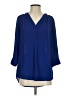Express Blue 3/4 Sleeve Blouse Size XS - photo 1