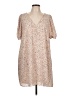 Adrienne Print Tan Casual Dress Size L - photo 1