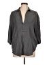 Zara Gray 3/4 Sleeve Button-Down Shirt Size M - photo 1