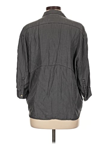 Zara 3/4 Sleeve Button-Down Shirt (view 2)
