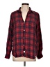 Grayson 100% Lyocell Plaid Red Long Sleeve Button-Down Shirt Size Lg (4) - photo 1