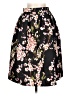 Alya 100% Polyester Floral Black Casual Skirt Size S - photo 1