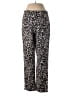 Beulah Style 100% Polyester Animal Print Black Casual Pants Size M - photo 1