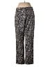 Beulah Style 100% Polyester Animal Print Black Casual Pants Size M - photo 2