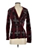 Chaps Plaid Burgundy Blazer Size S - photo 1