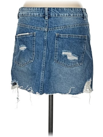 Angel Kiss Denim Skirt (view 2)