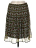 Max Studio 100% Polyester Paisley Green Casual Skirt Size M - photo 1
