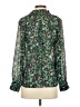 J.Crew Floral Green Long Sleeve Blouse Size XS - photo 2
