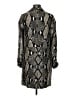 Diane von Furstenberg Animal Print Silver Wool Coat Size 6 - photo 2