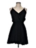 Express Outlet 100% Rayon Solid Black Cocktail Dress Size M - photo 1