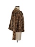 H&M 100% Polyester Animal Print Brown Faux Fur Jacket Size S - photo 4