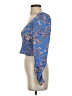 Free People 100% Polyester Blue 3/4 Sleeve Blouse Size XS - photo 5