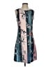 Unbranded Print Teal Casual Dress Size S - photo 1